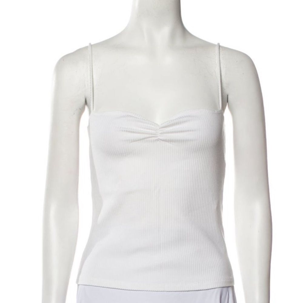 Reformation Square Neckline Sleeveless ribbed Top size medium